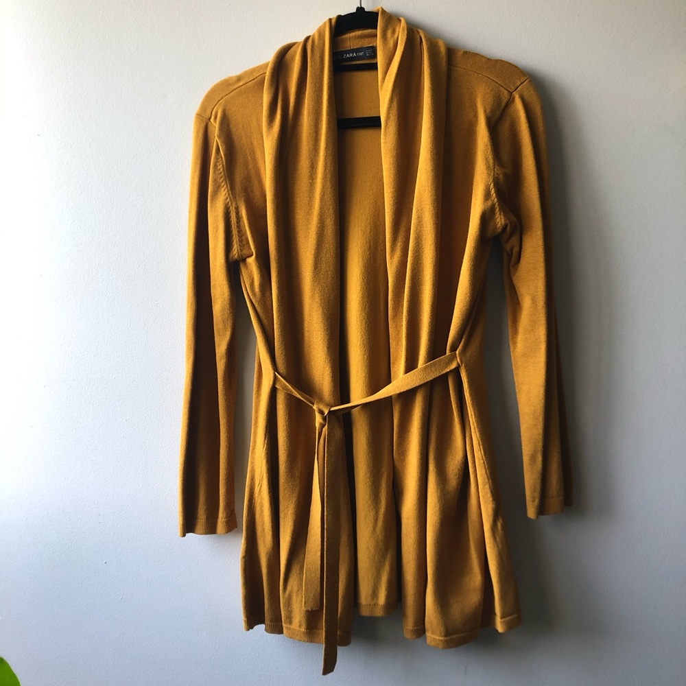 Mustard Zara Knit Cardigan